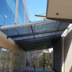 Example of ADA Louvres Sunshade Louvres over a